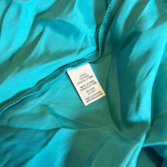 Lisa’s Folly LUXE Turquoise Silk Dress Slip NWT S - Picture 4 of 5
